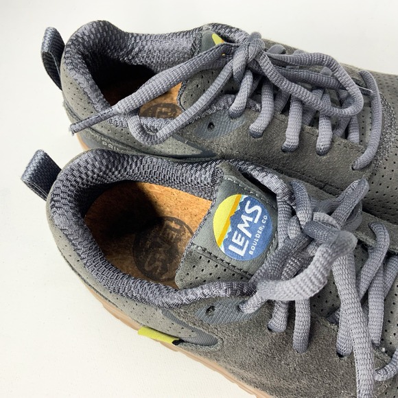 Lems Primal Zen Mens 7 / Womens 8.5 US Shoes Grey Suede Zero Drop Hiking Walking - Picture 5 of 9